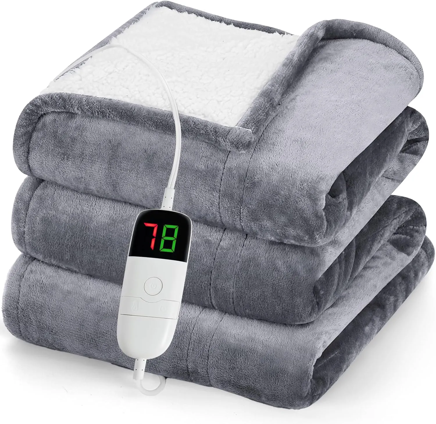 3. Heated Electric Throw Blanket